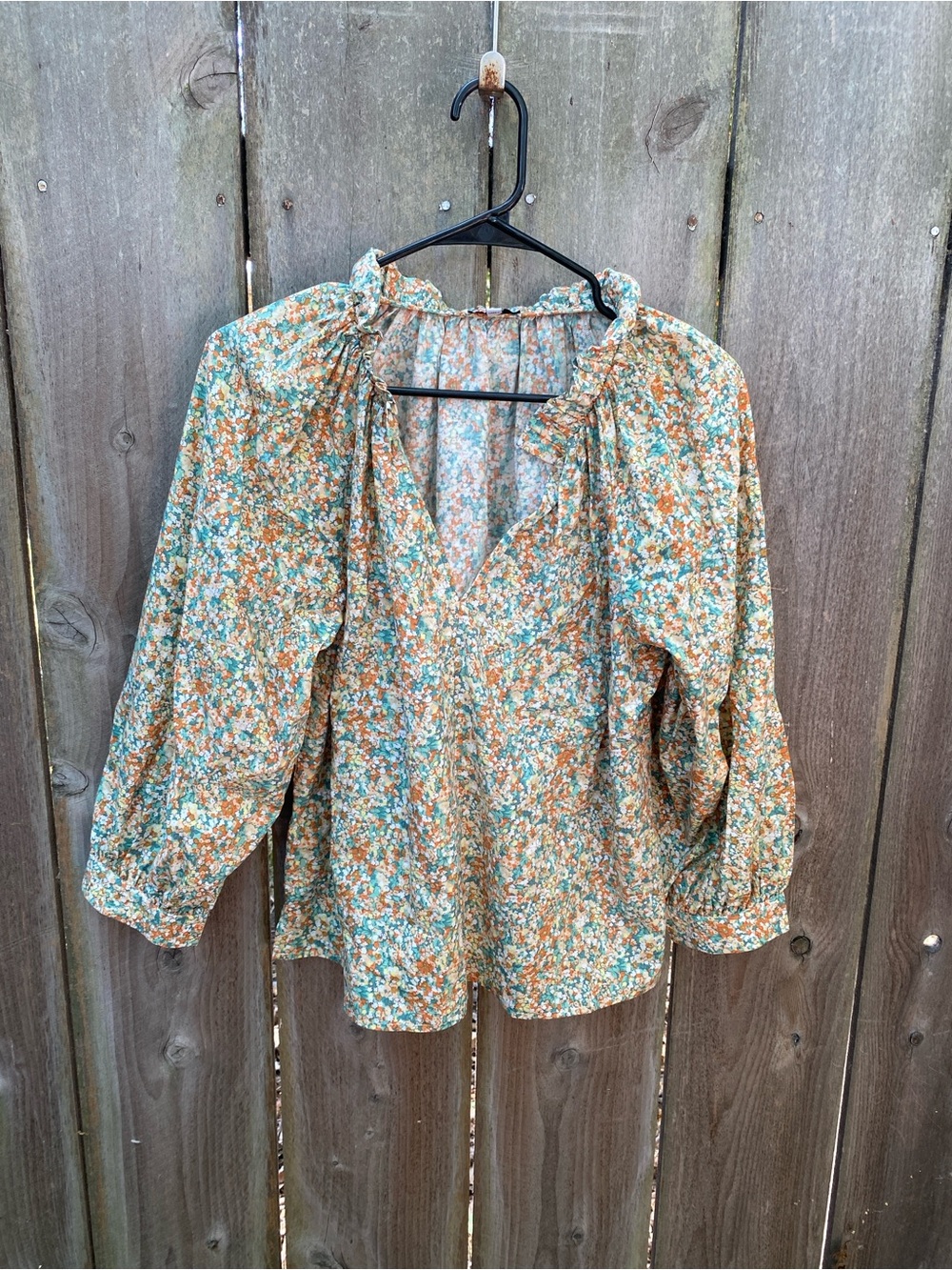 Rails Amal Cassia Floral Peasant Blouse Size XS - Picture 2 of 5
